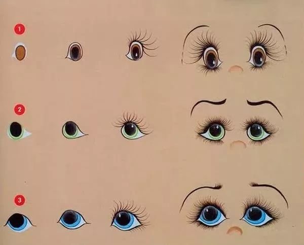 Глаза текстильной куклы