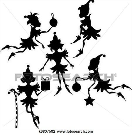 Эльф силуэт