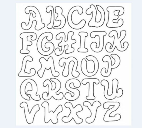 Английские буквы для вырезания