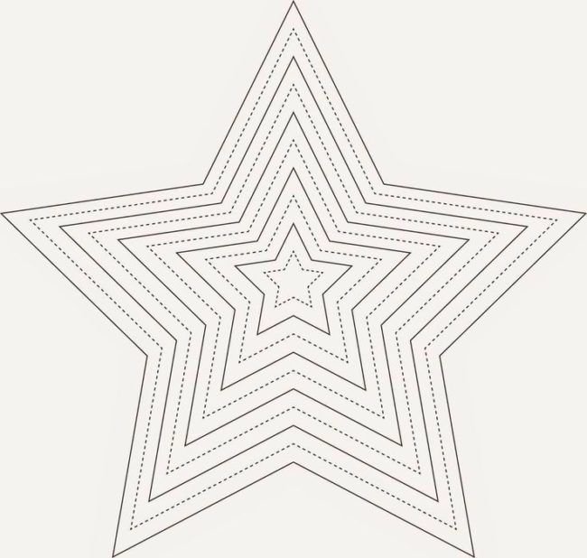Шестиконечная звезда контур