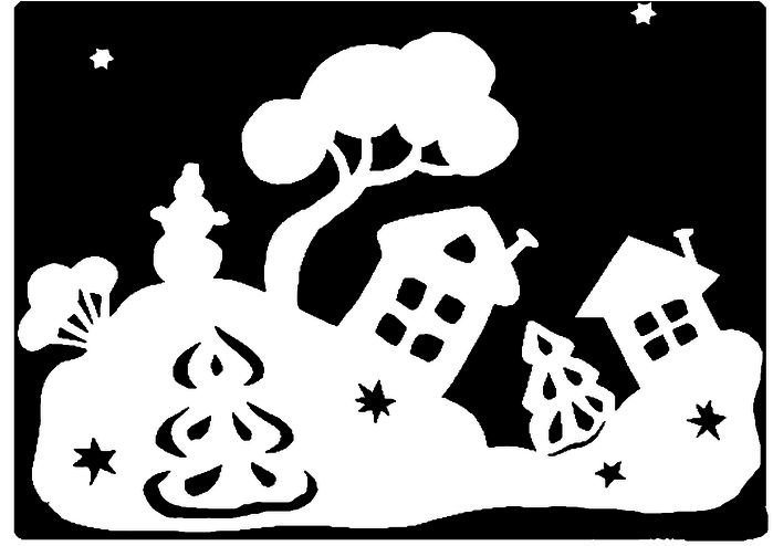 Трафарет "окна"