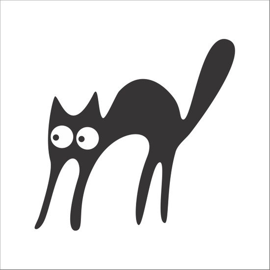 Силуэт кошки