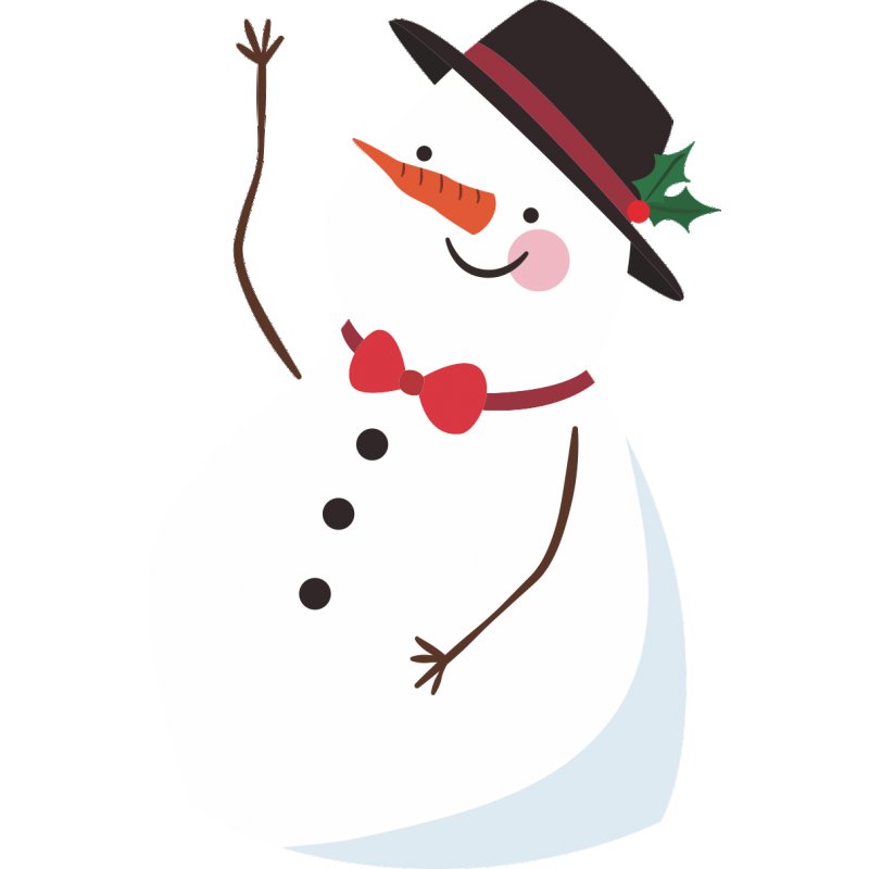 На двери для распечатки Снеговики