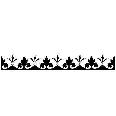Трафареты узкие бордюры