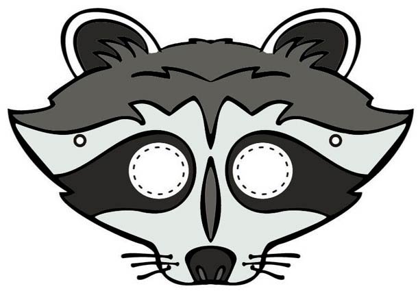 Маска Новогодняя енот