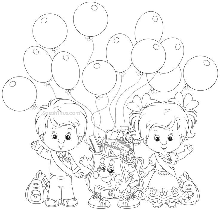 Раскраска детский садик