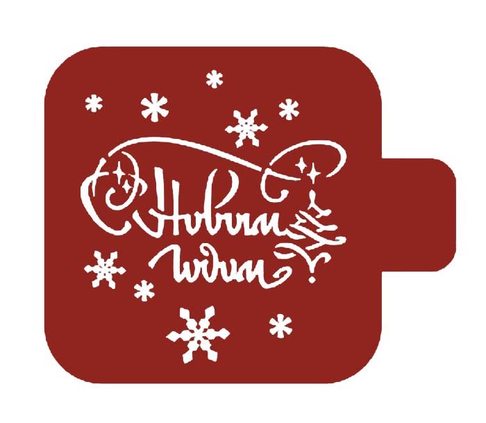 Снежинки рисунок на торт