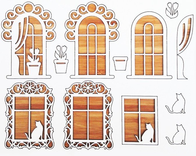 Окна для игрушечного домика