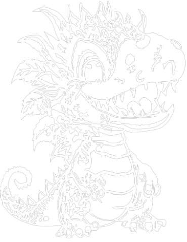 Вытынанка китайский дракон