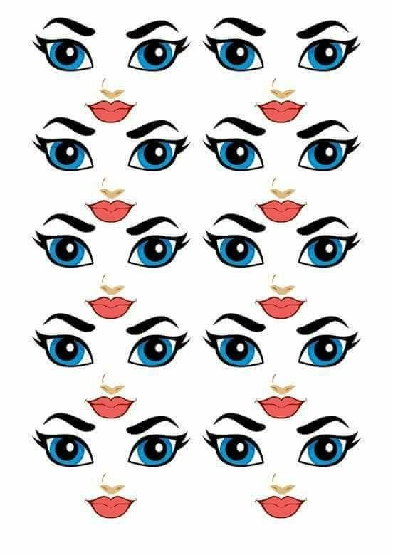 Глаза мультяшные