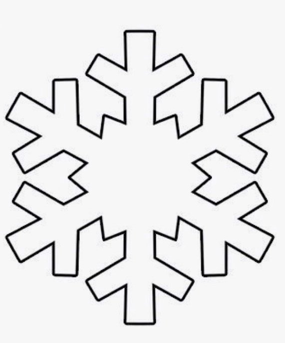 Трафарет «снежинки»