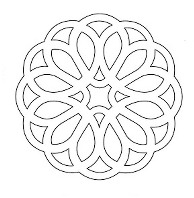 Трафарет круглый