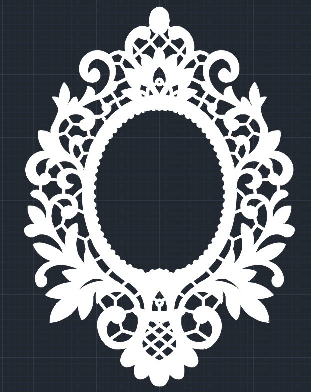 Ажурная рамка для зеркала