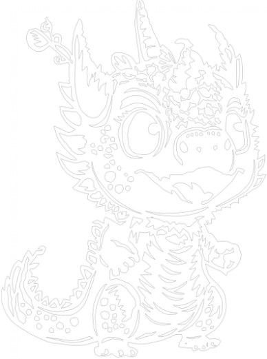 Вытынанка дракон шаблоны для вырезания