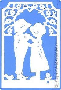 Вытынанка Кай и Герда