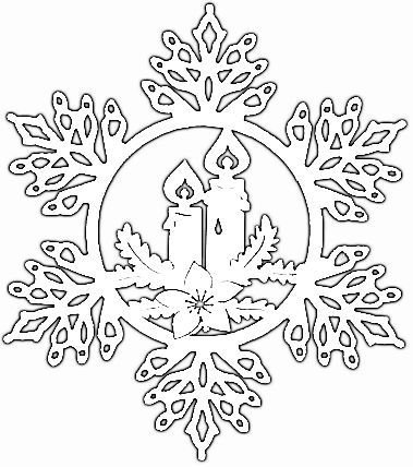 Вытанки снежинки