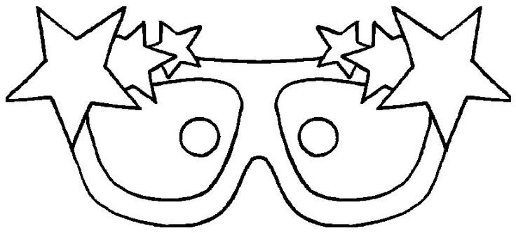 Новогодние маски очки