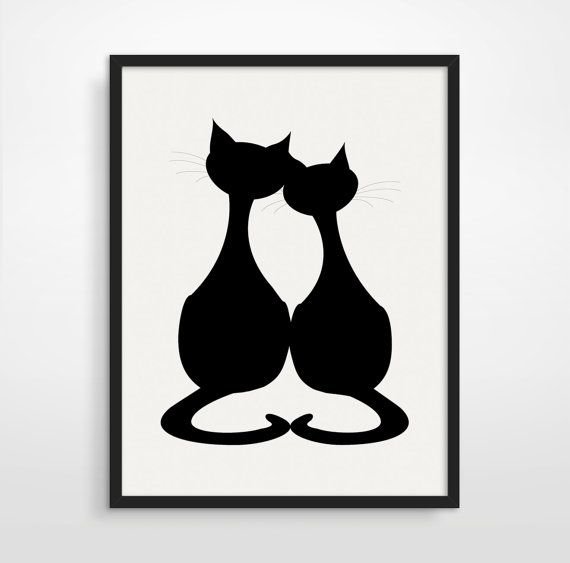 Трафарет кошки