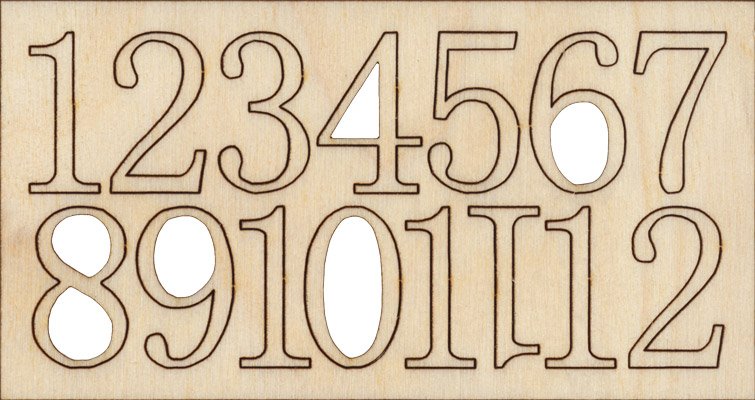 Цифры из фанеры