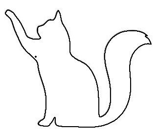 Кошечка контур