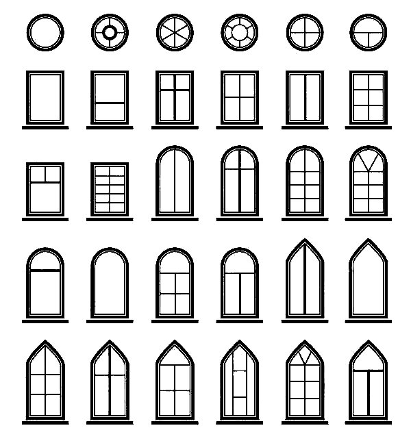 Окошки для домика