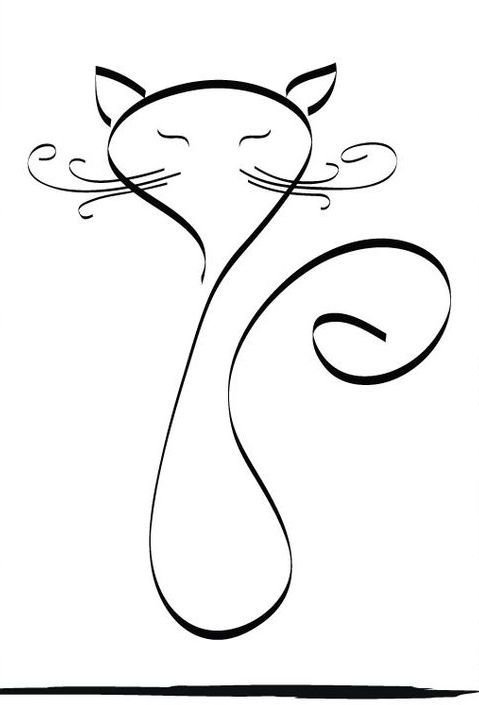 Схематичное изображение кота