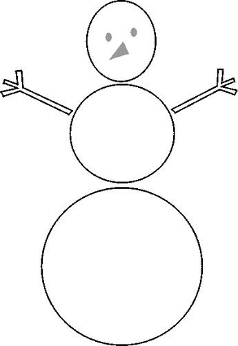 Круги для снеговика шаблоны