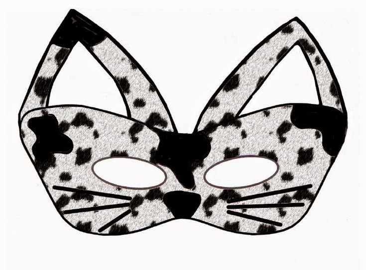 Карнавальная маска трафарет