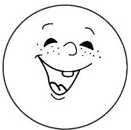 Трафарет солнце без лучиков