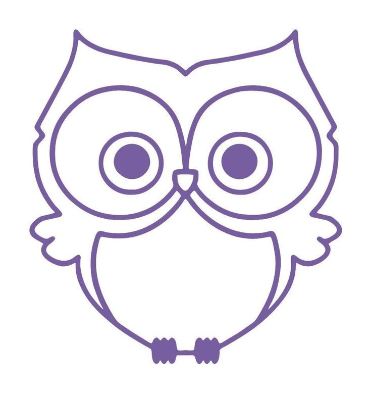 Сова контур