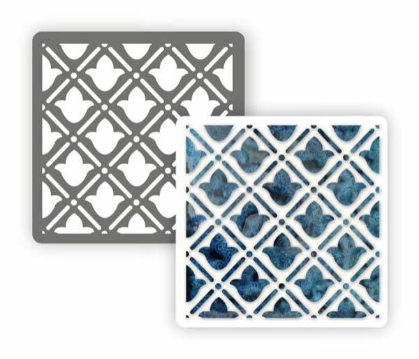 Трафарет плитка 15х15