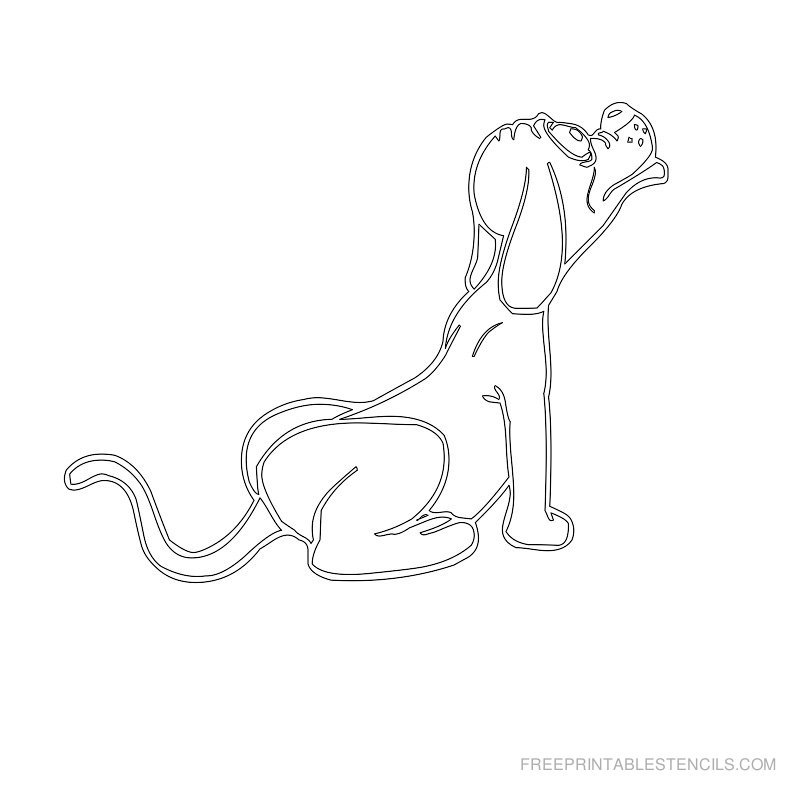 Трафареты для 3д ручки собака
