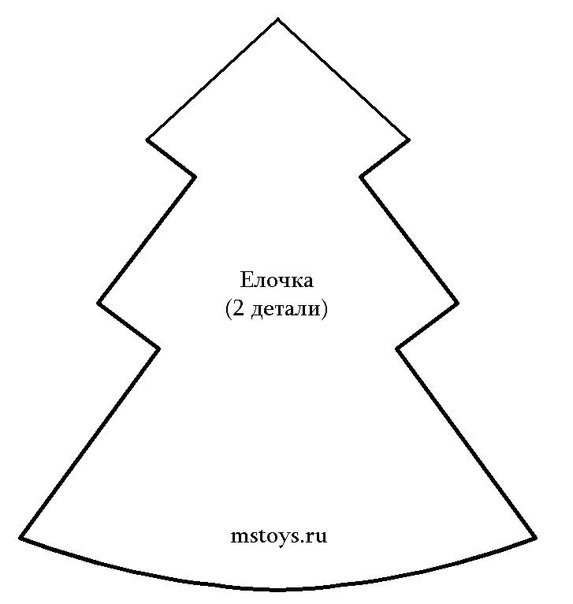 Выкройка елки