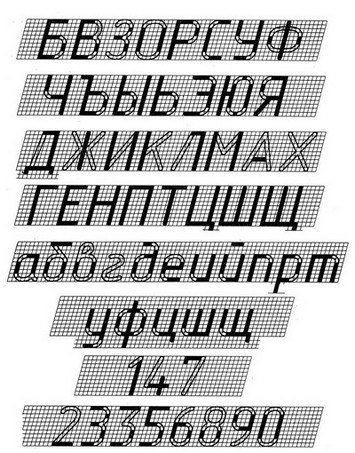 Шрифт Инженерная Графика