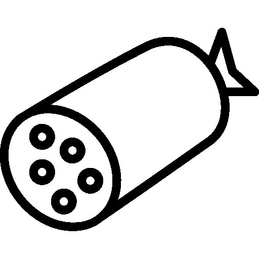 Нарисовать колбасу