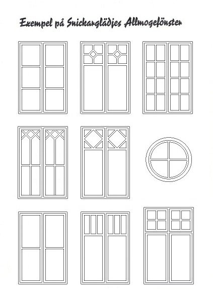 Трафареты окон и дверей
