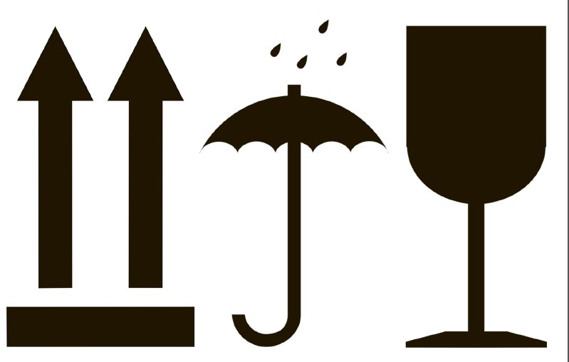 Манипуляционные знаки на упаковке стрелки вверх