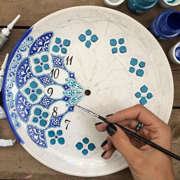 Роспись керамических тарелок