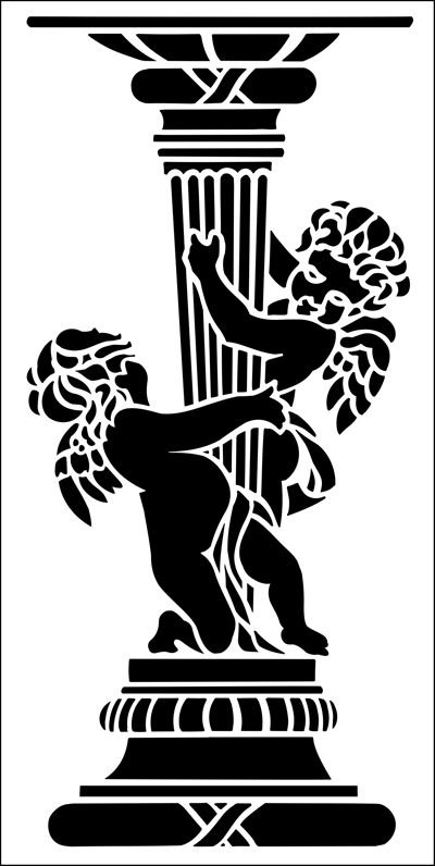 Трафарет античный