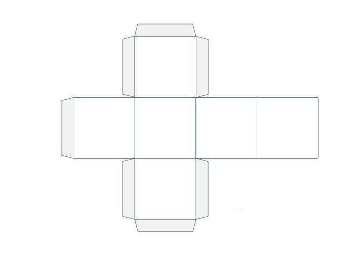 Развертка Куба 5см на 5см