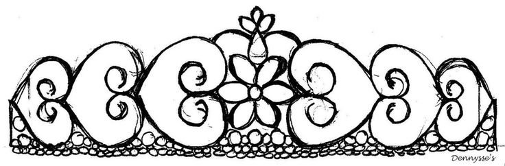 Шаблон для узоров из шоколада