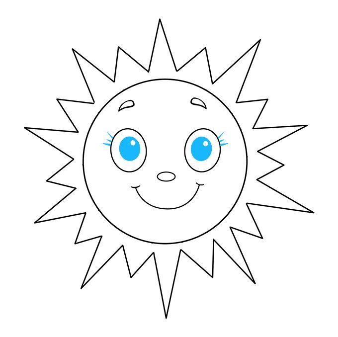 Солнышко рисунок