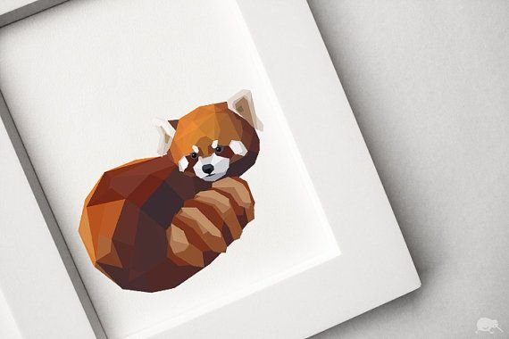 Стилизованная красная Панда