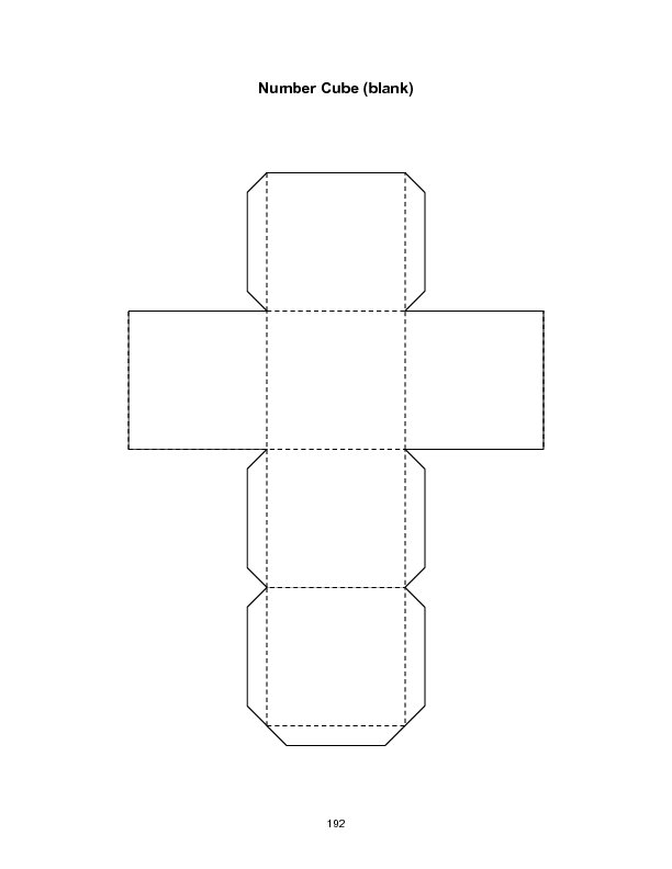 Кубик развертка для печати