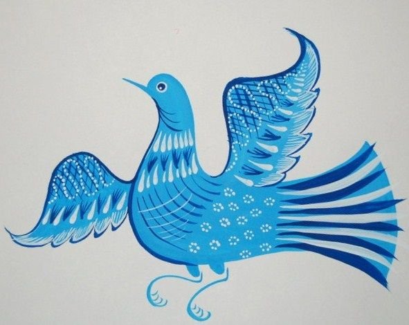 Гжель и Городецкая роспись