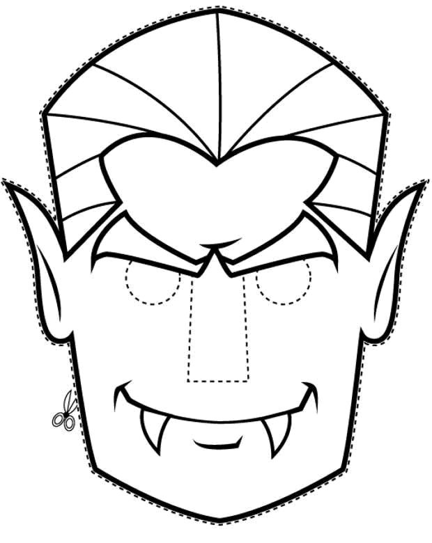 Маска трафарет для детей