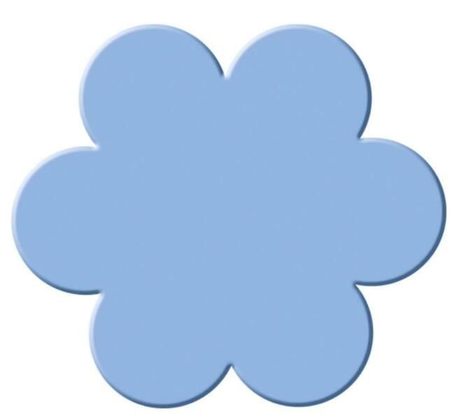Голубые цветы для вырезания