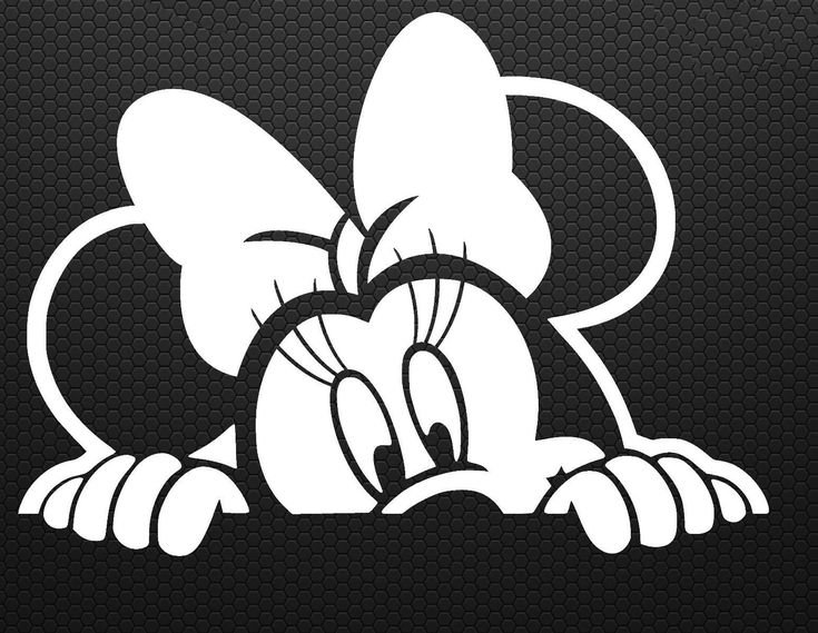 Трафареты на окно микимаус