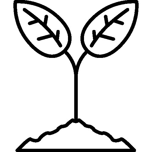 Росток трафарет