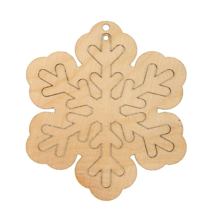 Снежинка для выпиливания лобзиком